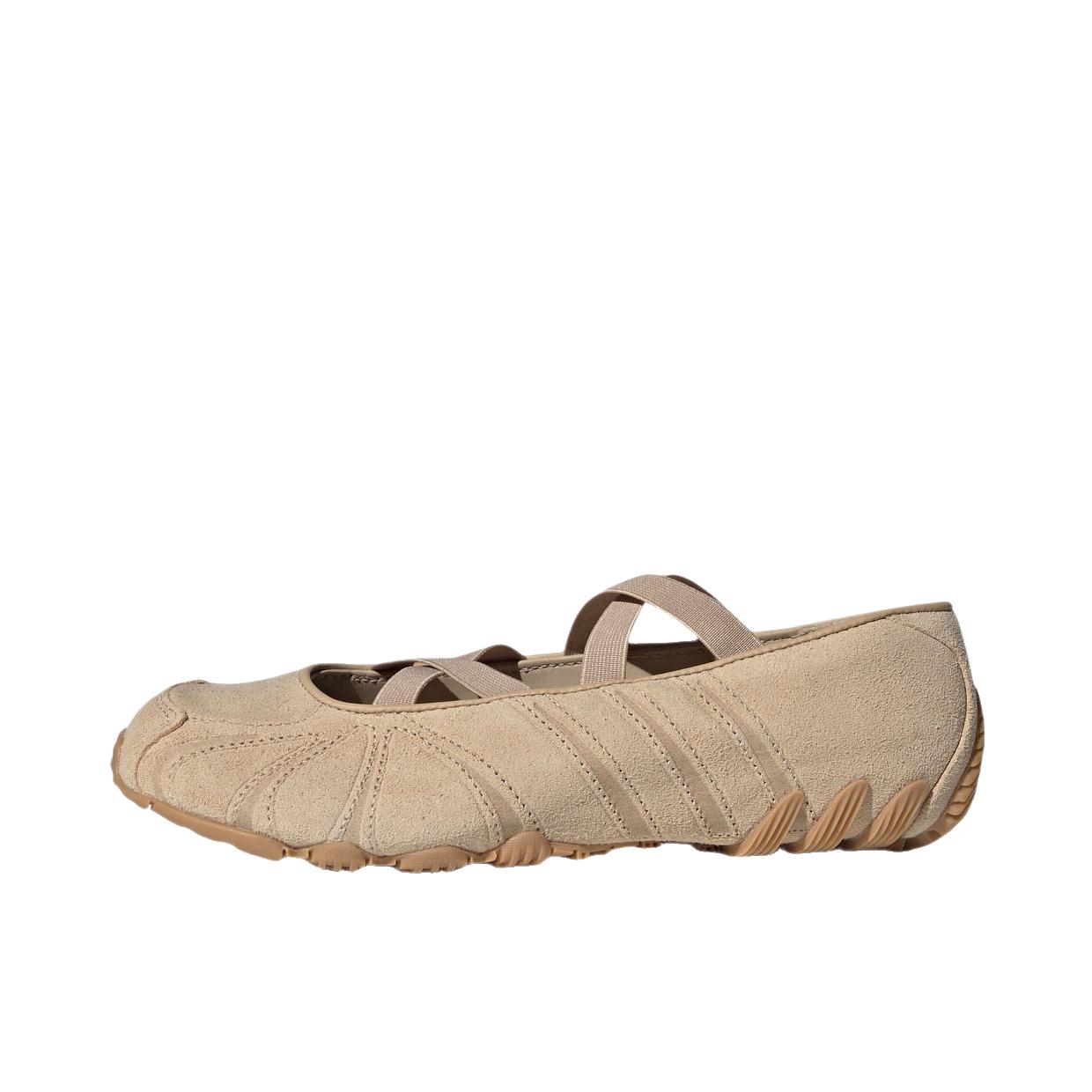推荐商品：adidas Ghost Sprint BALLET 运动休闲鞋 低帮平跟圆头橡胶 女款/魔力浅褐/树脂黄