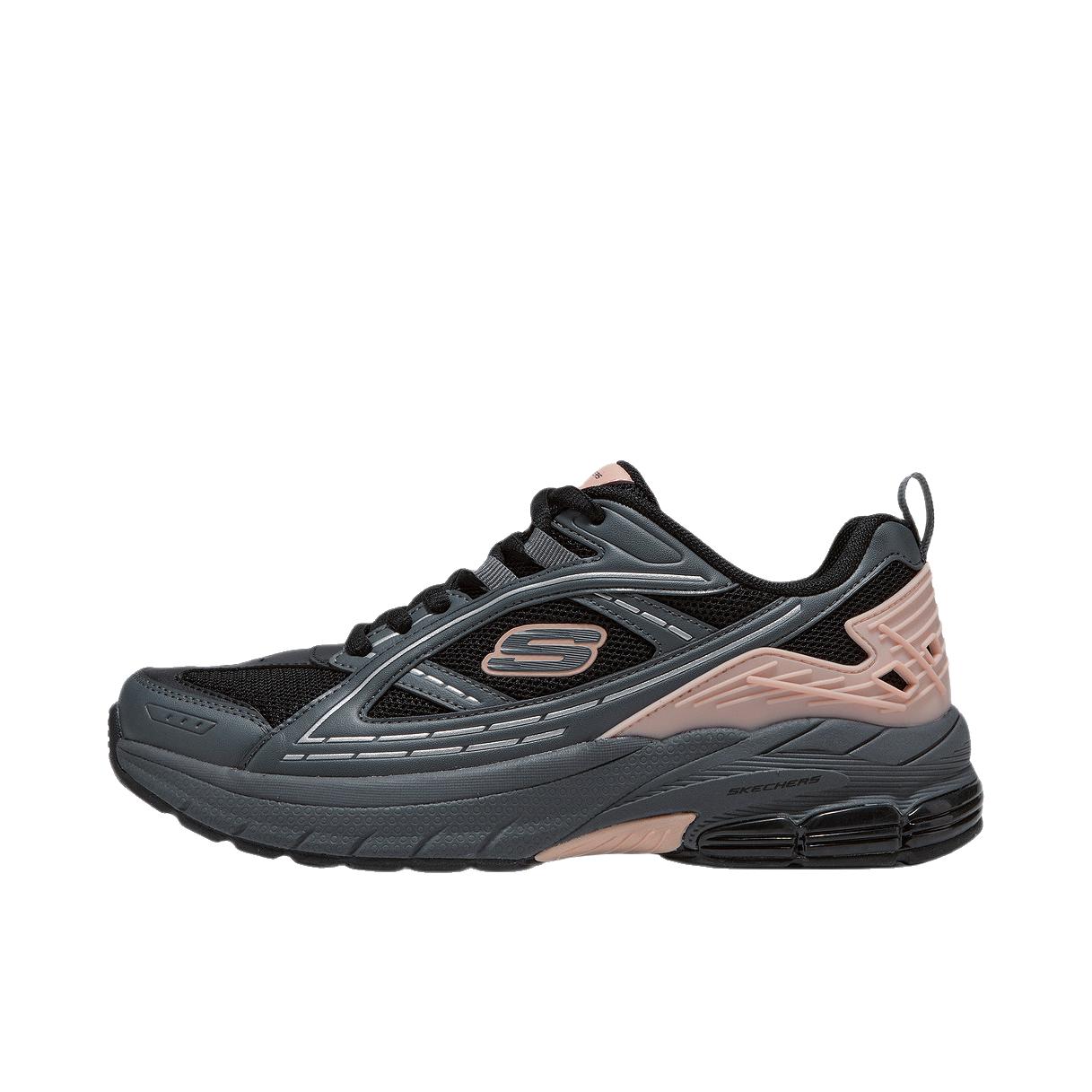推荐商品：Skechers/斯凯奇 老爹鞋 复古透气防滑耐磨 898118 女款/黑色/炭灰色