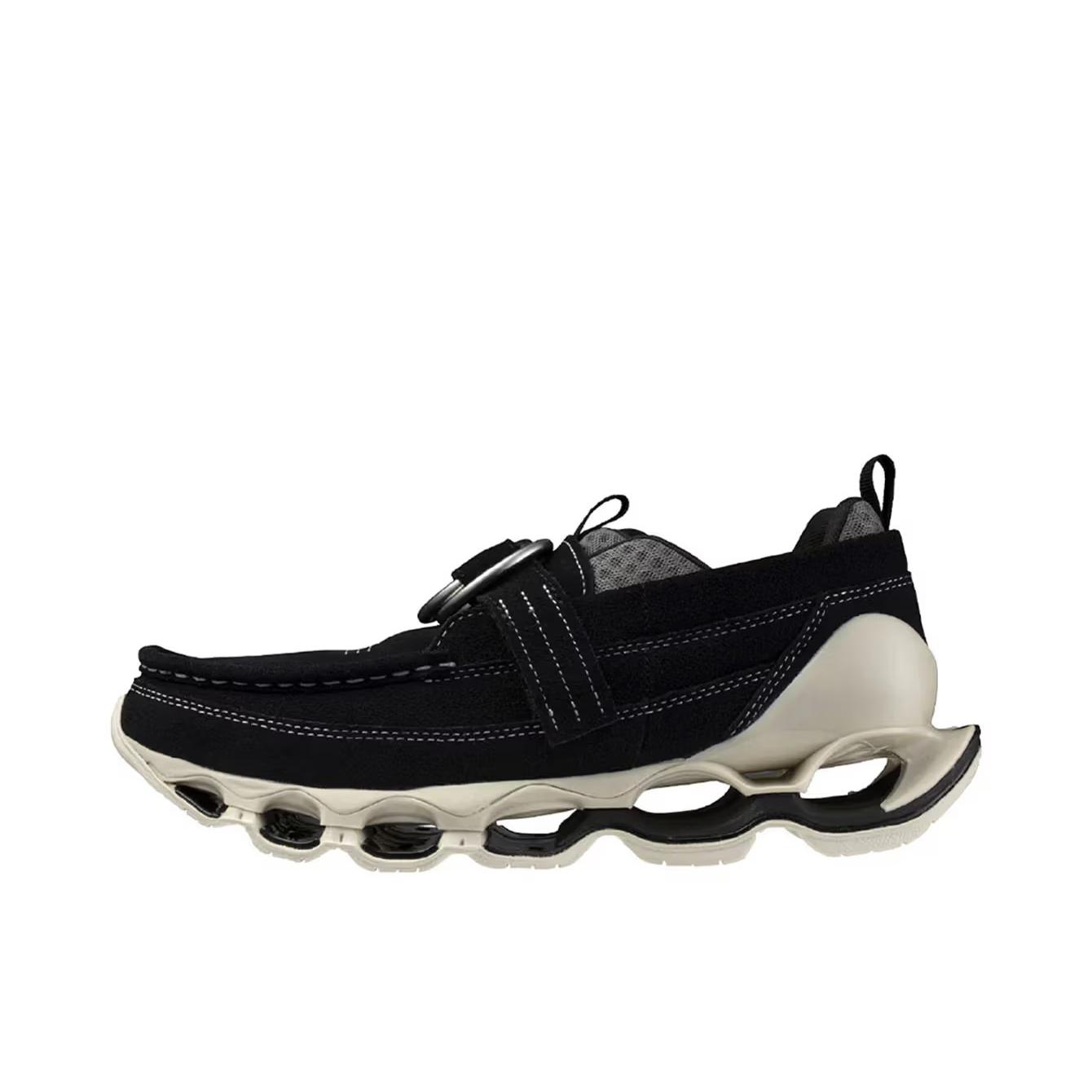 推荐商品：Mizuno Wave Prophecy Ring Moc 运动休闲鞋 防滑耐磨透气 黑色/浅灰色