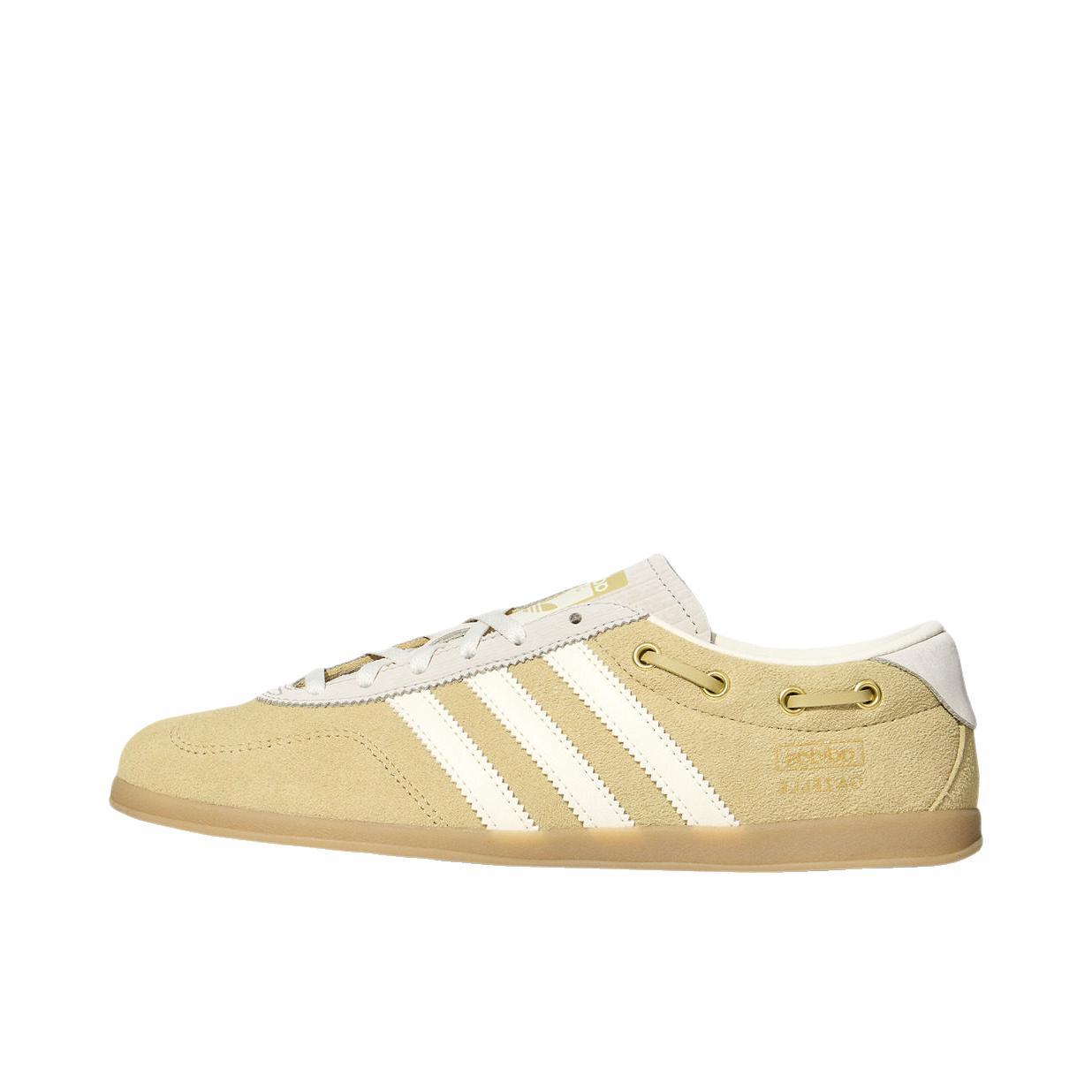 推荐商品：adidas Originals GAZELLE Lo Pro 板鞋 百搭耐磨低帮舒适薄底德训鞋T头鞋复古防滑贴合 沙暴土/乳白色