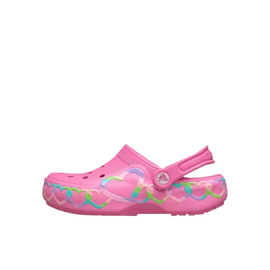 推荐商品：Crocs/卡骆驰 酷闪闪电 凉鞋儿童 经典舒适透气 小童/玫瑰粉