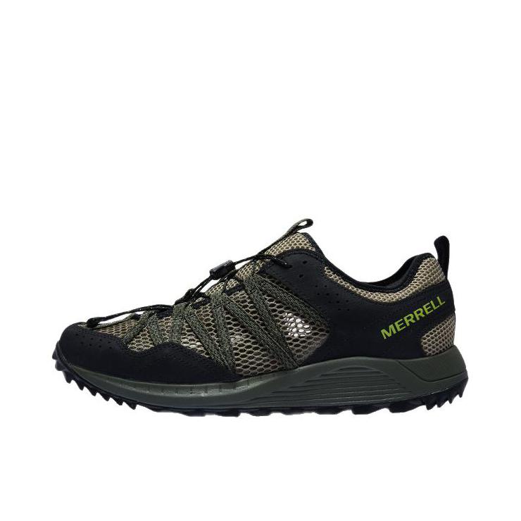 推荐商品：Merrell/迈乐  Wildwood Aerosport  防滑 轻便 舒适透气 速干抓地  户外鞋 溯溪鞋 网面/黑色/绿色