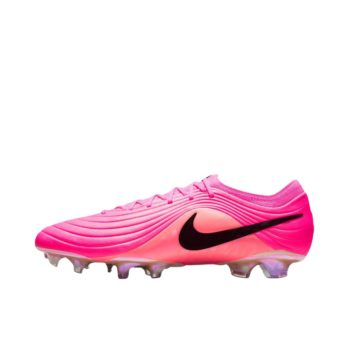 推荐商品：Nike Tiempo Maestro Elite FG 足球鞋 系带胶质长钉圆头厚底贴合 粉色/黑色
