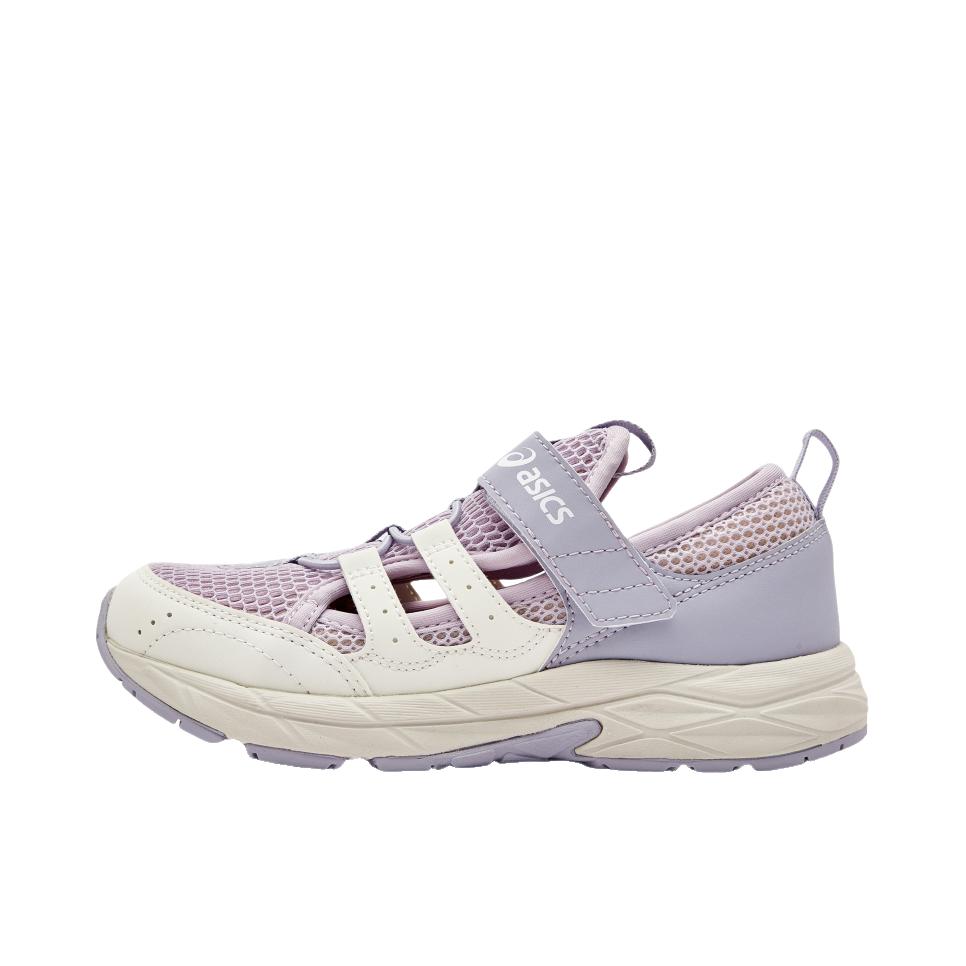 推荐商品：Asics/亚瑟士 CONTEND LA 运动休闲鞋 轻便魔术贴低帮室外 大童/奶白色/粉色
