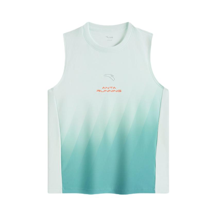 推荐商品：Anta/安踏童装 2026SS 速干针织渐变背心 男中大童 352625110 水族青