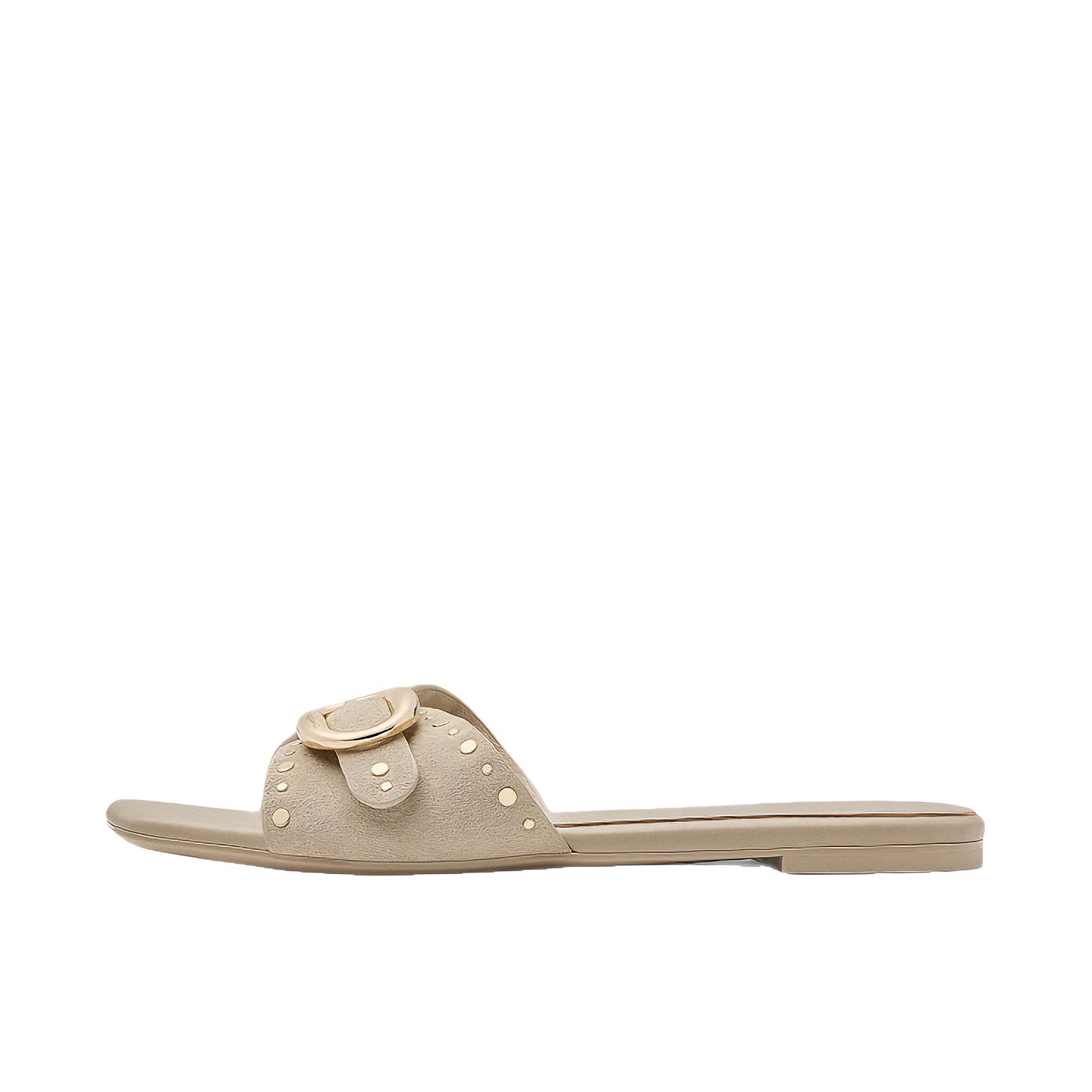 推荐商品：CHARLES&KEITH 拖鞋 轻便时尚休闲 CK1-70381231 女款/米色
