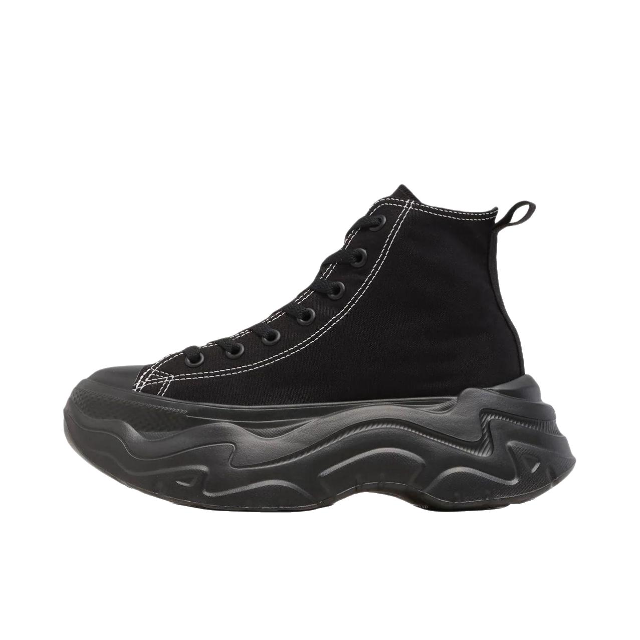 推荐商品：Converse/匡威 All Star CITYHIKE OX 帆布鞋 轻便低帮圆头系带贴合 高帮/暗黑色
