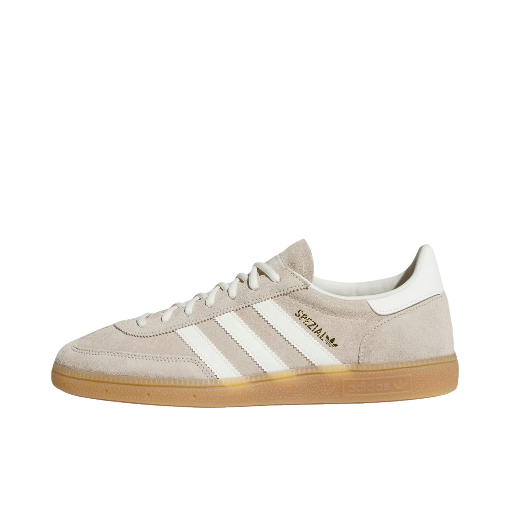 推荐商品：adidas Originals Handball Spezial 薄底鞋 T头鞋 德训鞋 板鞋 简约百搭复古轻便防滑耐磨贴合圆头耐穿 卡其色