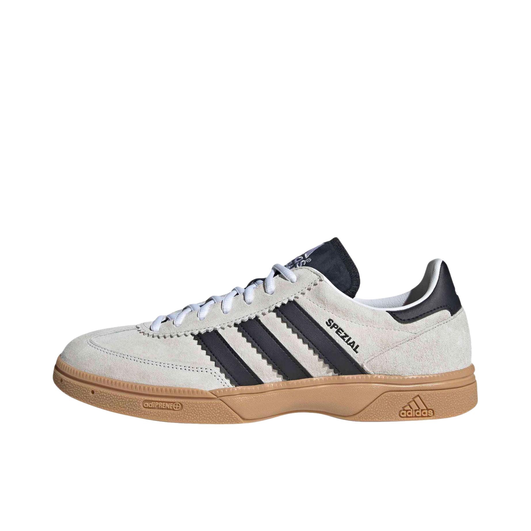 推荐商品：【王安宇同款】 adidas Originals HANDBALL SPEZIAL 板鞋 防滑耐磨圆头平跟绒面皮时尚百搭 米色