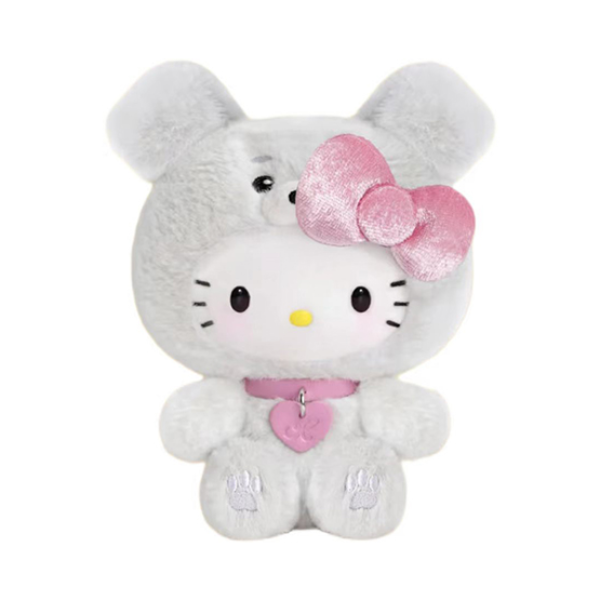 【赵露思同款】TOP TOY 小狗派对系列 Hello Kitty 毛绒挂件 盲盒 雪纳瑞 Schnauzer