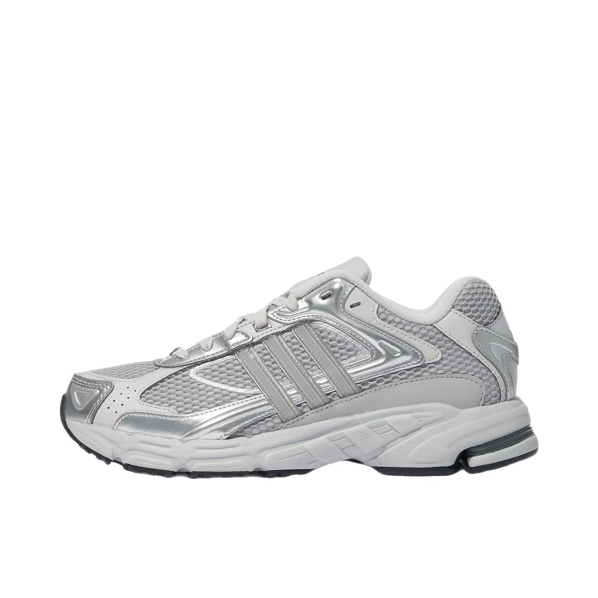推荐商品：adidas RESPONSE CL 运动休闲鞋 防滑低帮系带厚底 固态灰/浅灰色/金属银