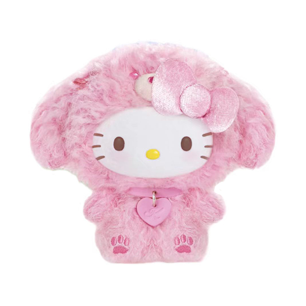 【赵露思同款】TOP TOY 小狗派对系列 Hello Kitty 毛绒挂件 盲盒 隐藏款-甜蜜贵宾 Sweet Poodle