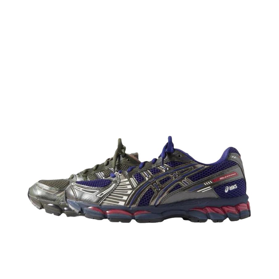 推荐商品：Asics/亚瑟士 Gel-Kayano 12.1 跑鞋 防滑低帮休闲圆头贴合支撑 KITH/MARVEL/漫威联名/鸳鸯款/潜水蓝/枪灰色