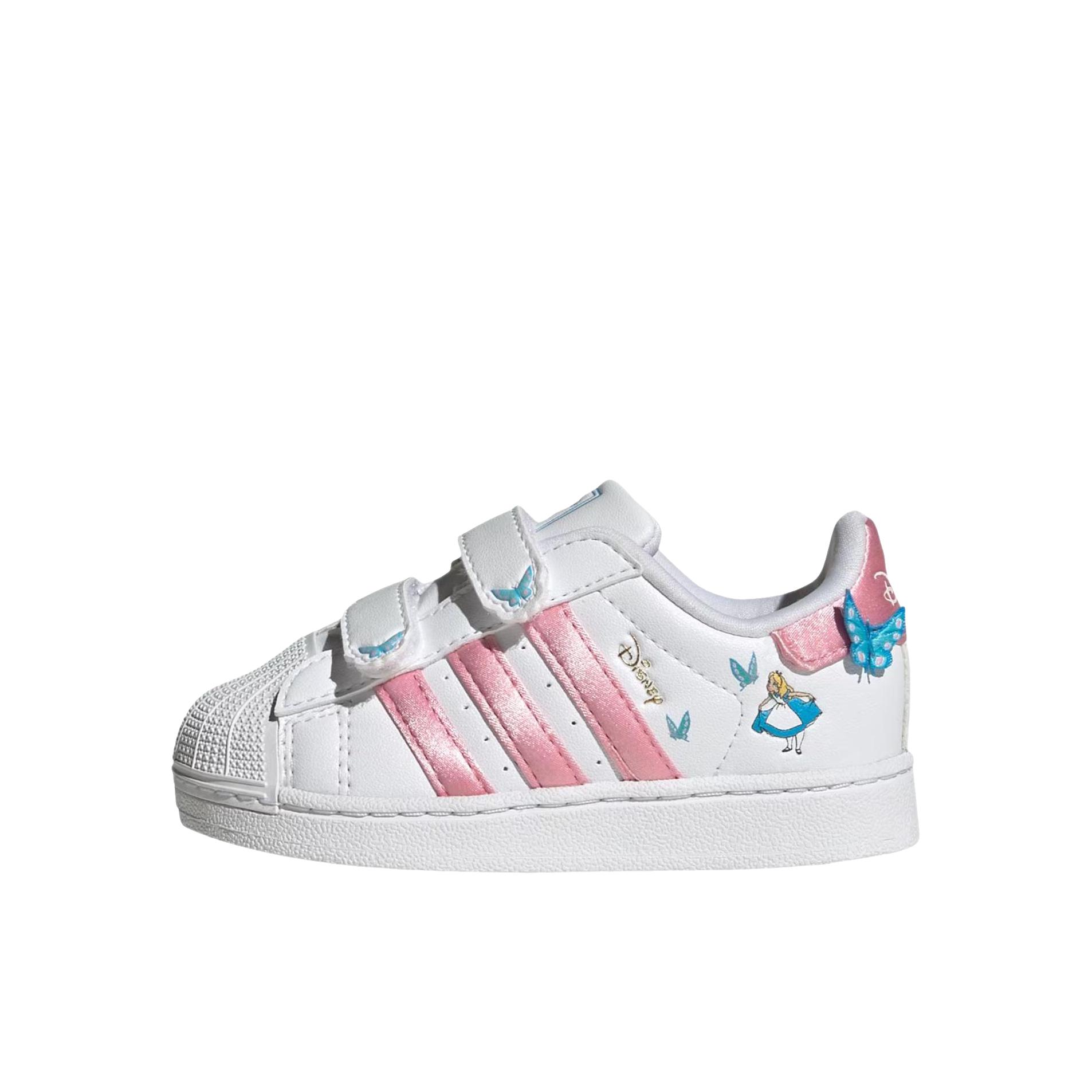 推荐商品：adidas Originals SUPERSTAR II CF C 板鞋儿童 运动休闲室内低帮 Disney/迪士尼联名/小童/珍珠白