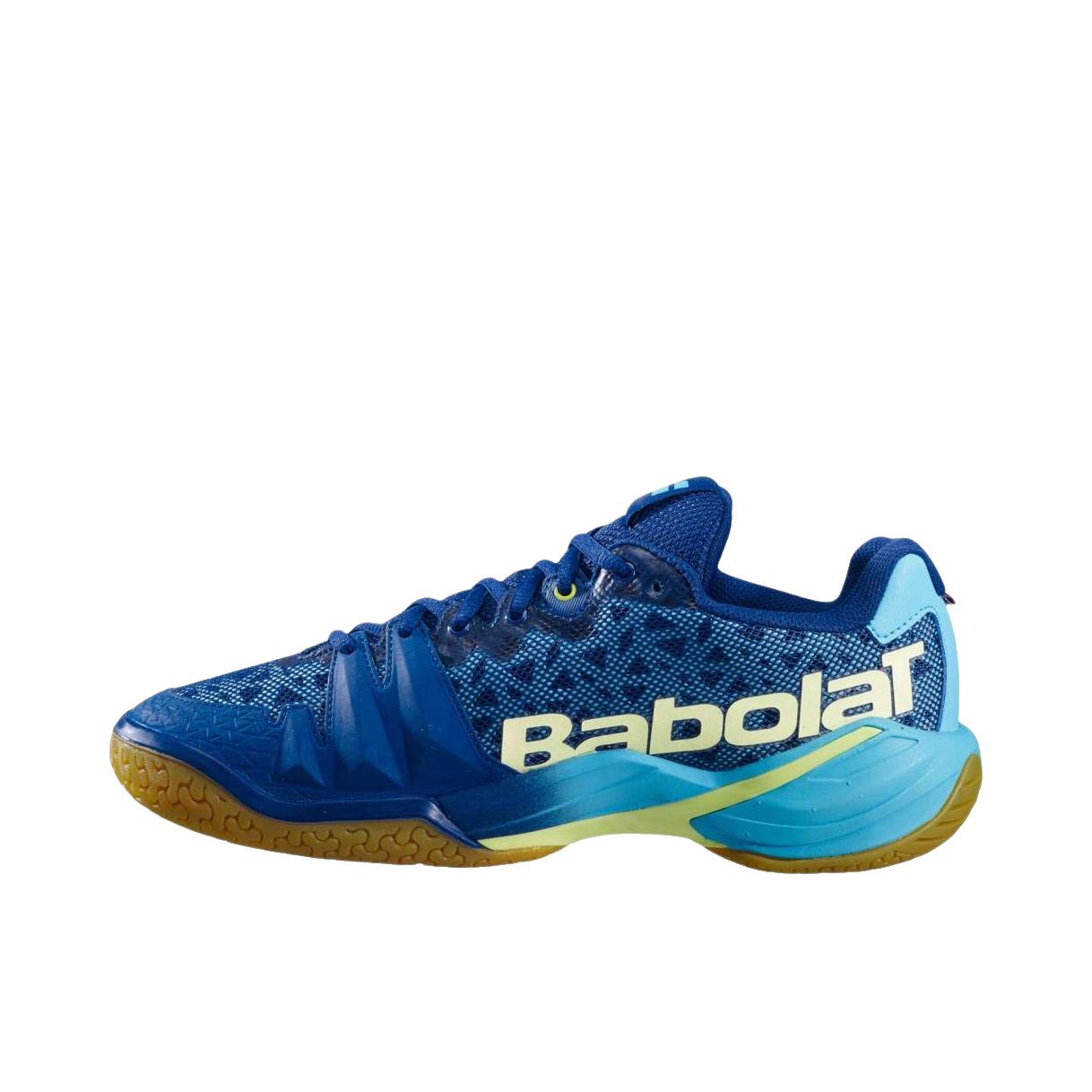 推荐商品：百保力 Babolat Shadow Tour 羽毛球鞋 支撑厚底系带圆头 女款/蓝色