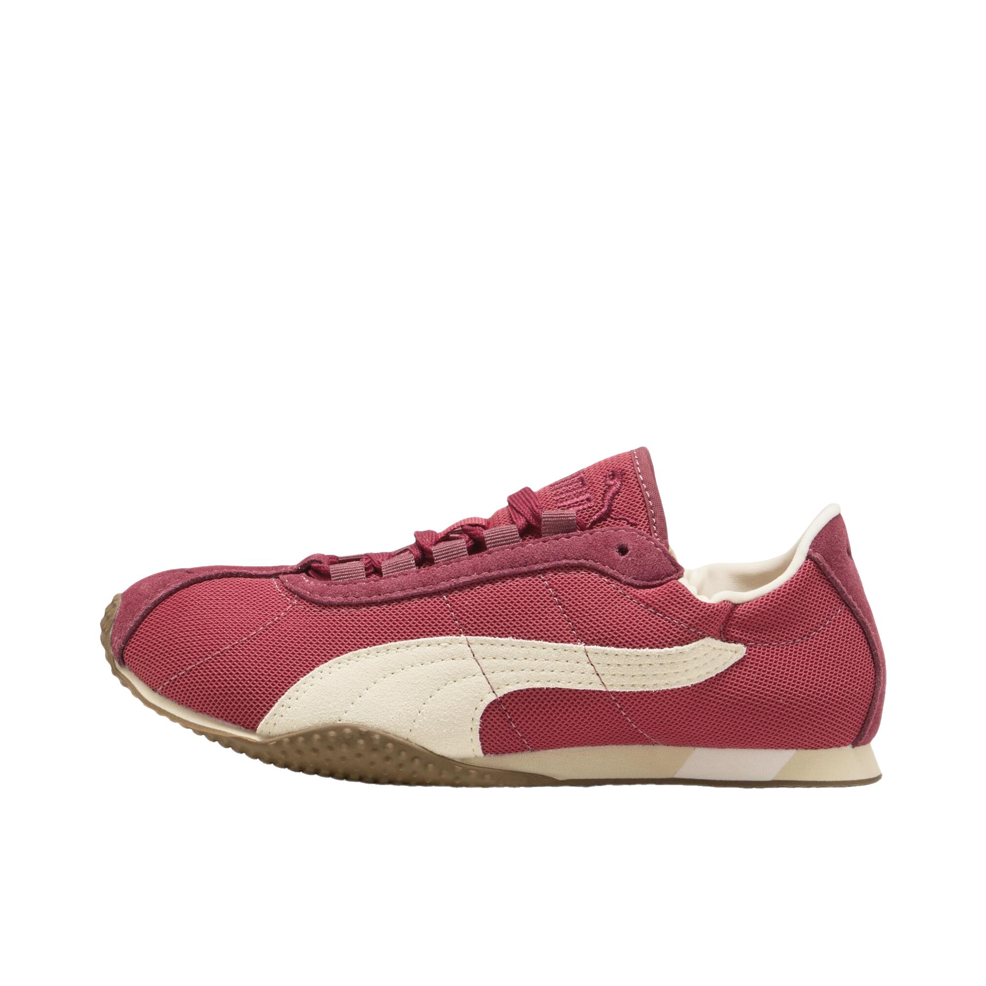 推荐商品：【单依纯同款】 Puma/彪马 H-Street Elastic 运动休闲鞋 薄底系带圆头缎面芭蕾风 红色