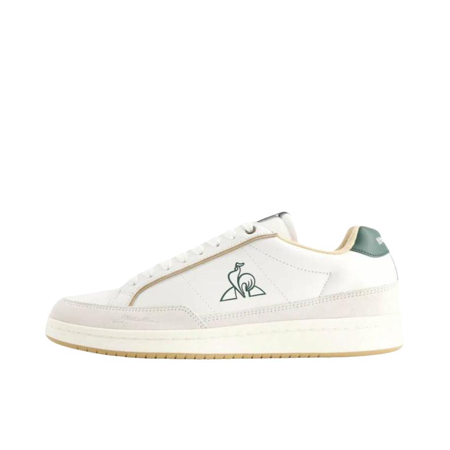 推荐商品：le coq sportif/乐卡克 板鞋 百搭轻便平跟 米色/绿色