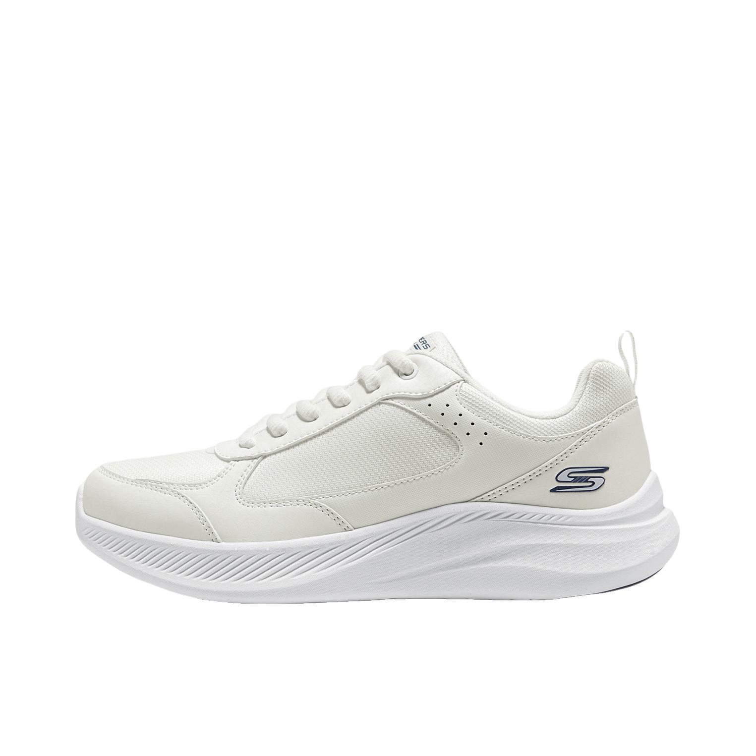 推荐商品：Skechers/斯凯奇 跑鞋 休闲轻便透气圆头 118157 白色