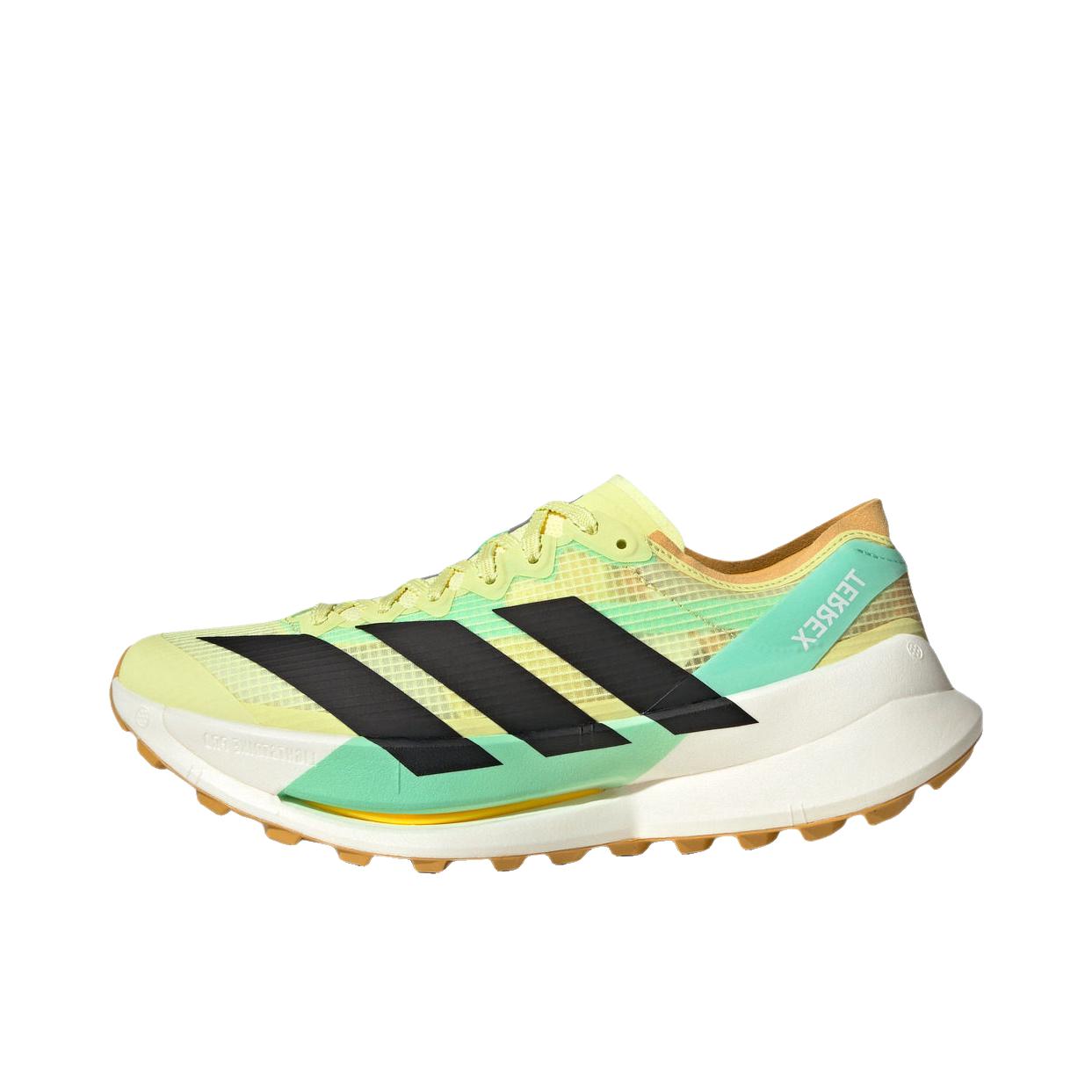 推荐商品：adidas Terrex Agravic Speed Ultra 2 越野跑鞋 户外防滑透气贴合 黄色/绿色/脉冲薄荷色