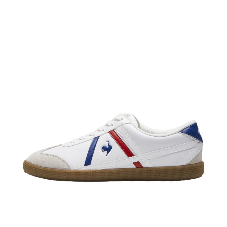 推荐商品：le coq sportif/乐卡克 运动休闲鞋 骑行支撑平跟 L261MCNS0103 白色/蓝色/红色