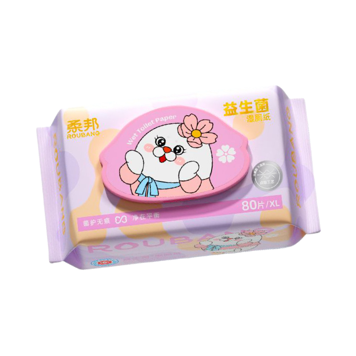 推荐商品：柔邦 200x150mm 益生菌湿厕纸