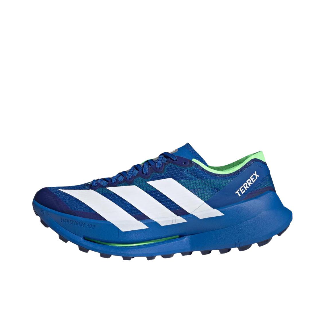 推荐商品：adidas Terrex Agravic Speed Ultra 2 越野跑鞋 户外防滑透气贴合 蓝色