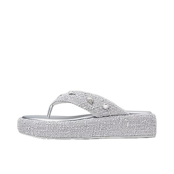 推荐商品：CHARLES&KEITH 航海系列 拖鞋 舒适柔软时尚 女款/银色