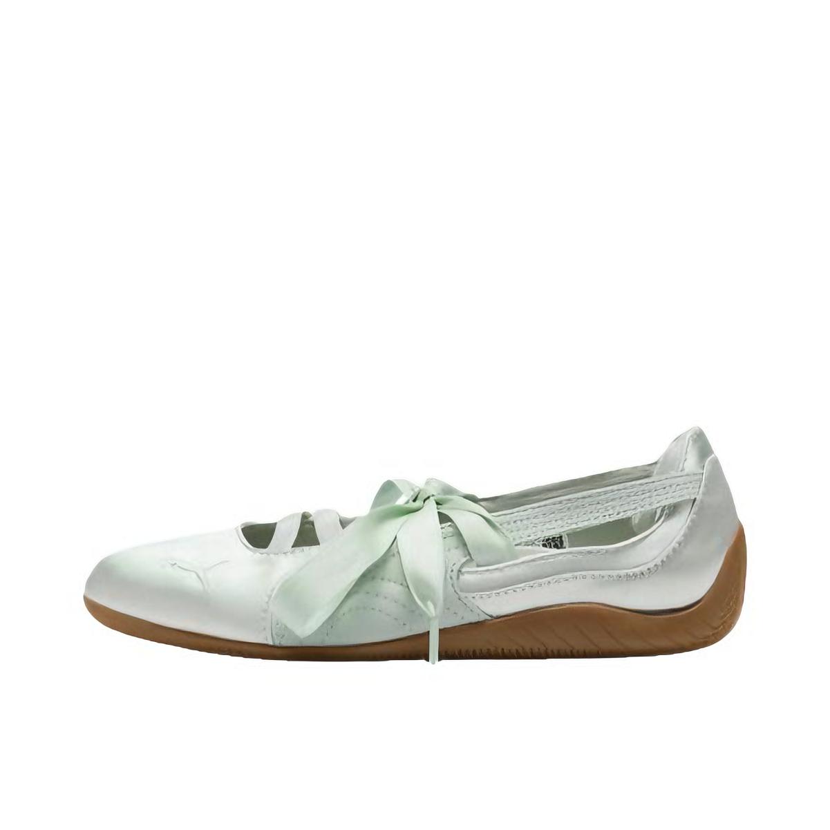 推荐商品：Puma/彪马 speedcat Ballet Etoile 运动休闲鞋 柔软圆头系带薄底 薄荷奶油色/树胶色