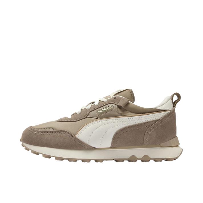推荐商品：Puma/彪马 Rider FV 运动休闲鞋 减震防滑耐磨舒适轻便网面透气复古百搭抓地 冰咖色/暖白色