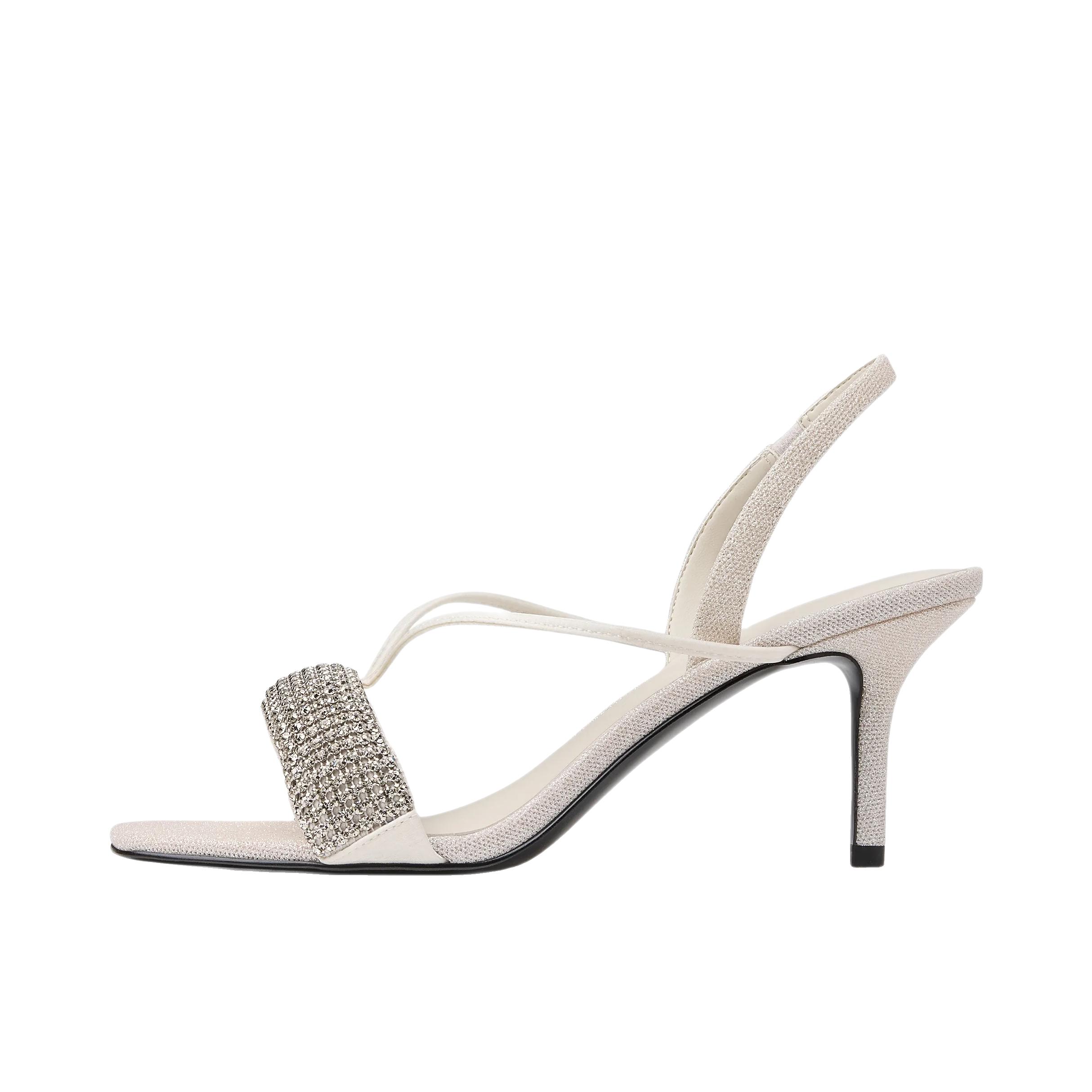 推荐商品：CHARLES&KEITH 高跟鞋 气质优雅时尚 CK1-60580341 奶白色