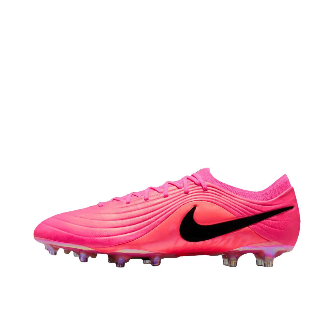 推荐商品：Nike Tiempo Maestro ELITE AG 足球鞋 胶质短钉百搭系带圆头人造草地 粉色