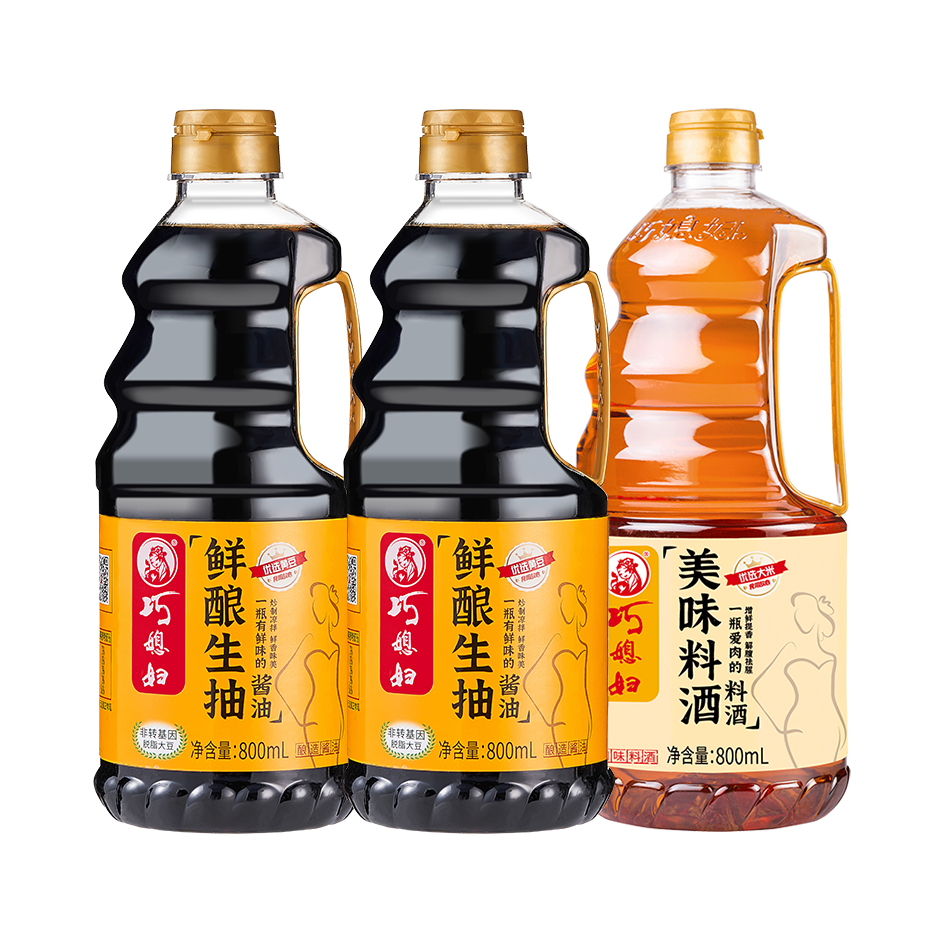 推荐商品：巧媳妇 原汁酱油+美味料酒 组合装