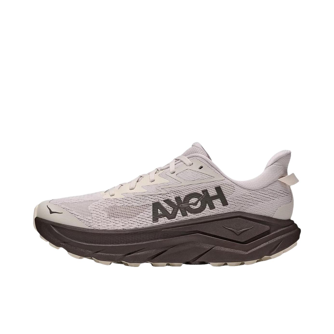 推荐商品：HOKA ONE ONE CHALLENGER 8 GTX 跑鞋 防水徒步系带抓地 河岩灰/深铁灰