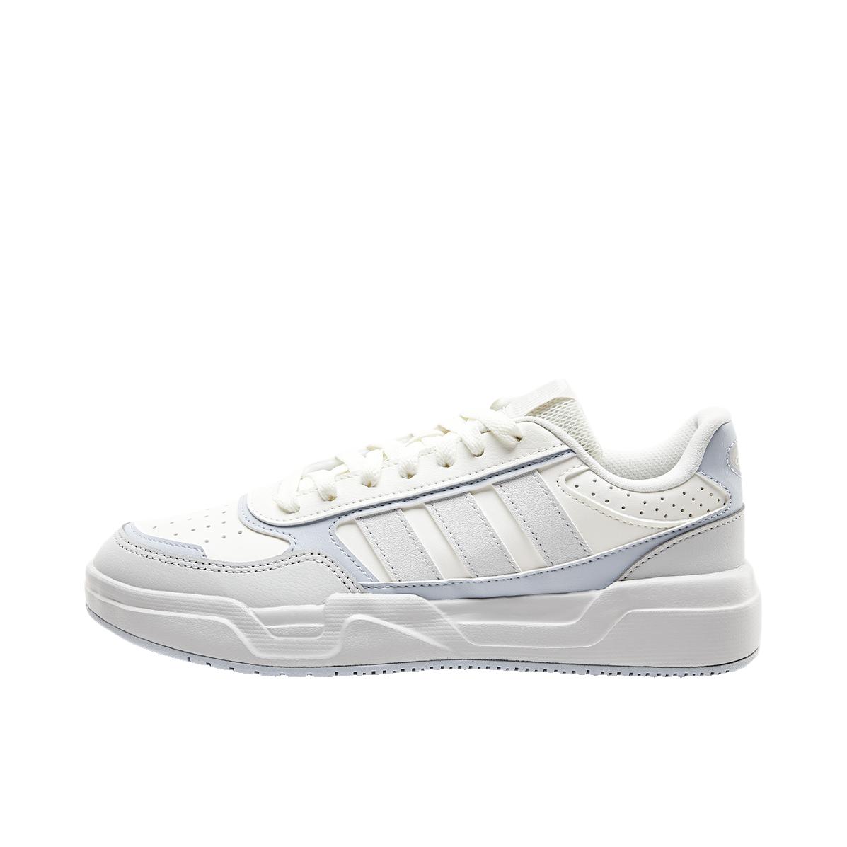 推荐商品：adidas Lite Baller 1.5 板鞋 百搭圆头系带轻便 女款/白色/浅蓝色