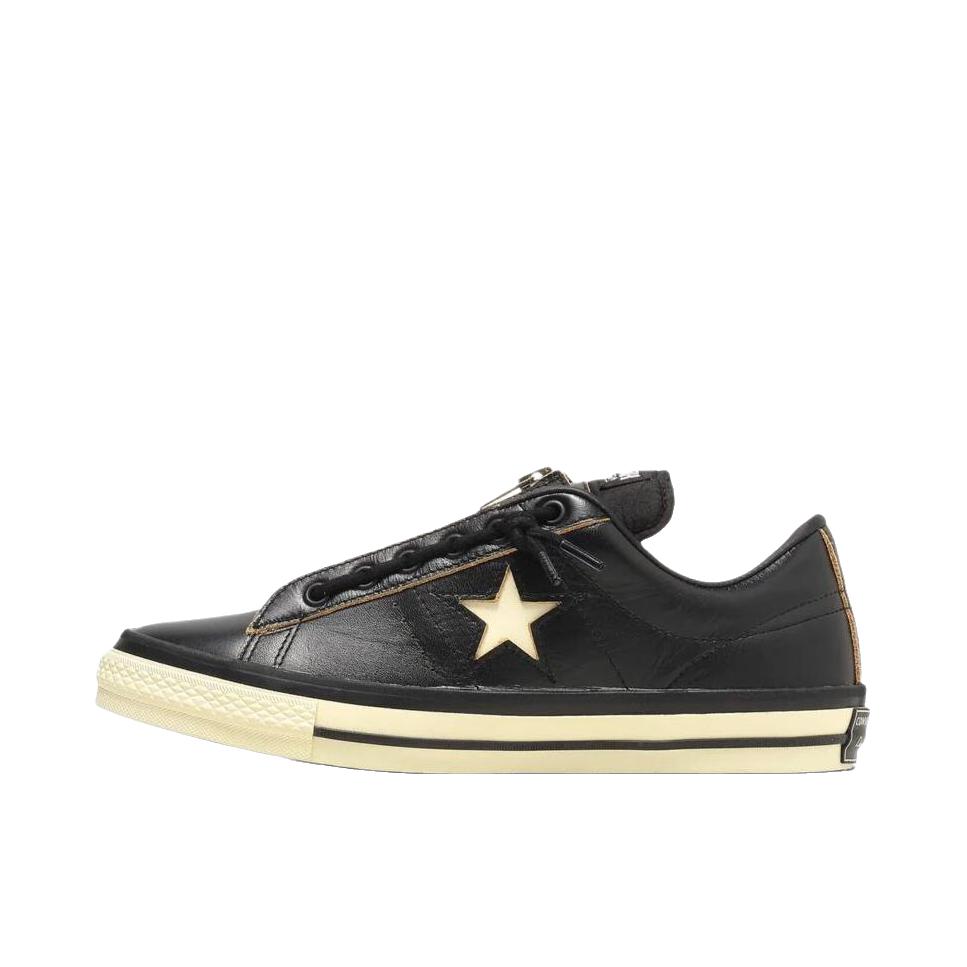 推荐商品：Converse/匡威 One Star 翻毛皮 防滑 复古 星星鞋 板鞋 Schott联名/黑色