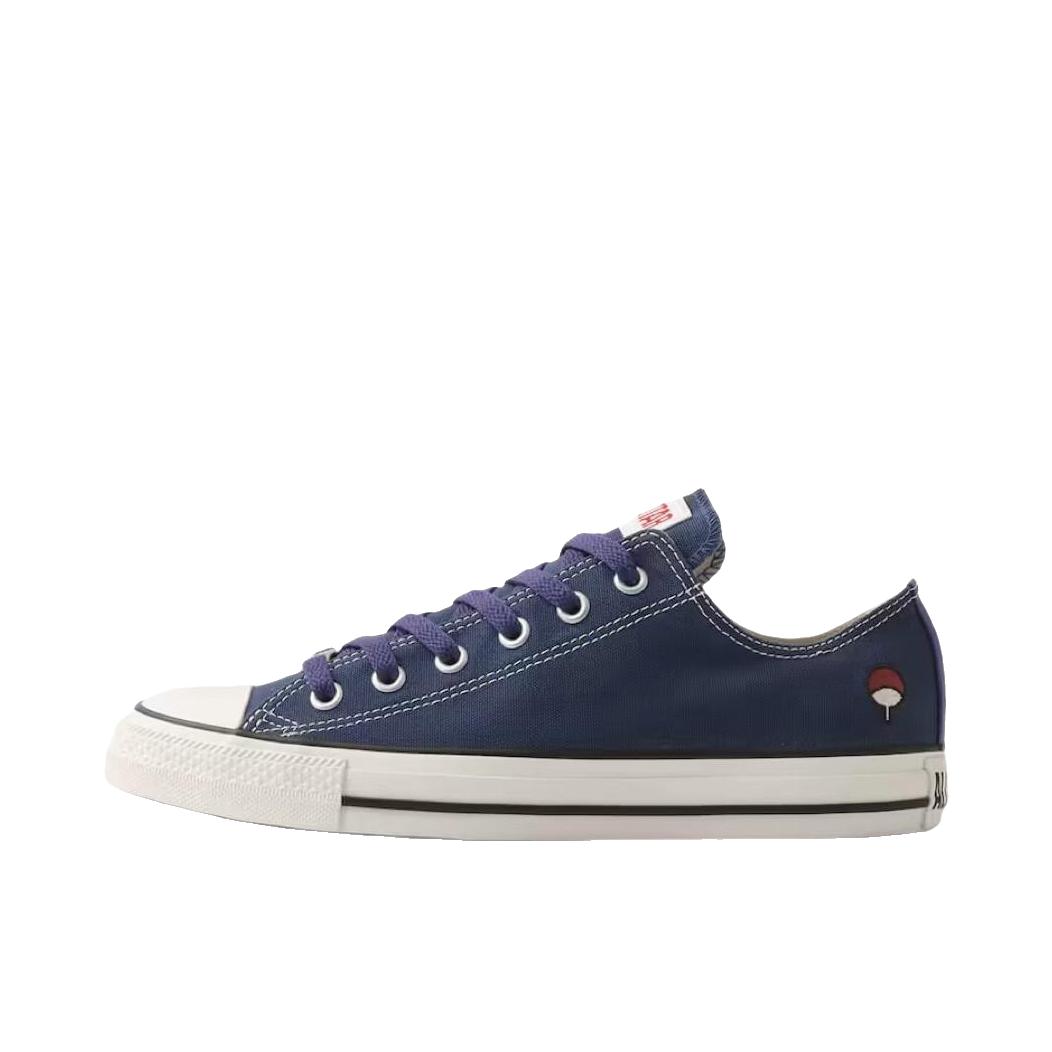 推荐商品：Converse/匡威 ALL STAR OX 帆布鞋 圆头系带平跟舒适 NARUTO Shippuden联名/蓝色