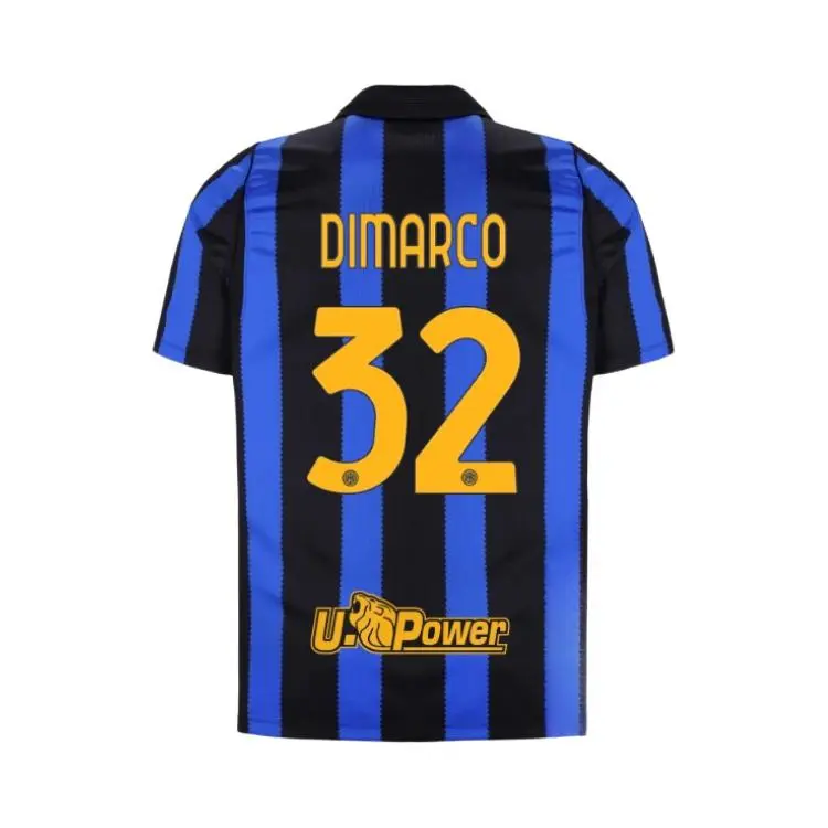 推荐商品：F.C Internazionale Milano/国际米兰 吸湿速干透气足球服 黑蓝/迪马尔科32号