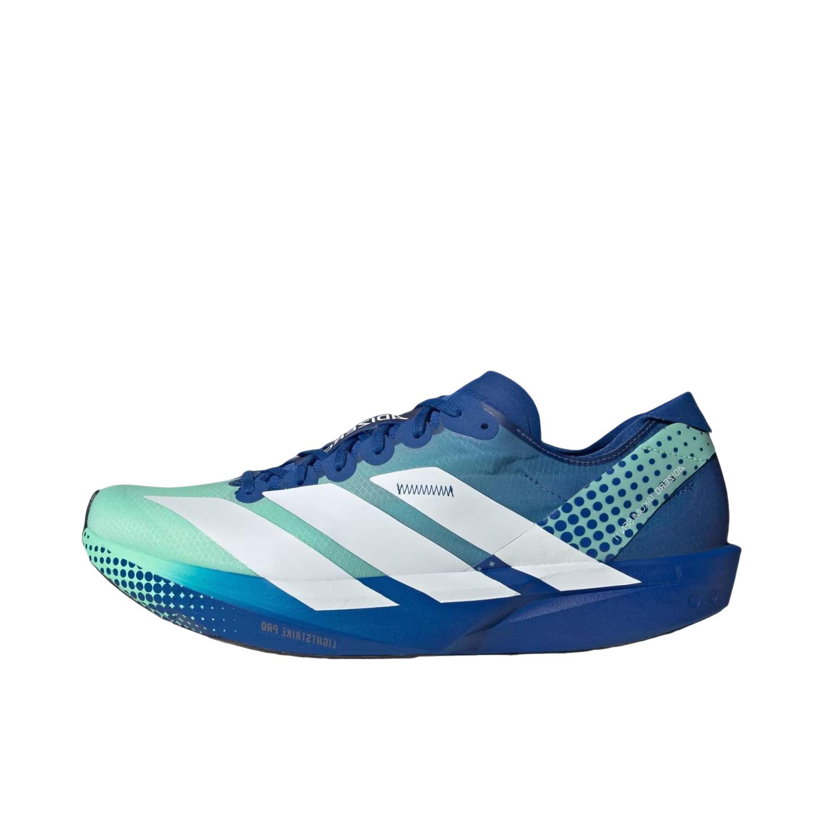 推荐商品：adidas ADIZERO TAKUMI SEN 11 跑鞋 LIGHTSTRIKE PRO科技玻纤柱专业竞速训练 马拉松贴合缓震 皇家蓝