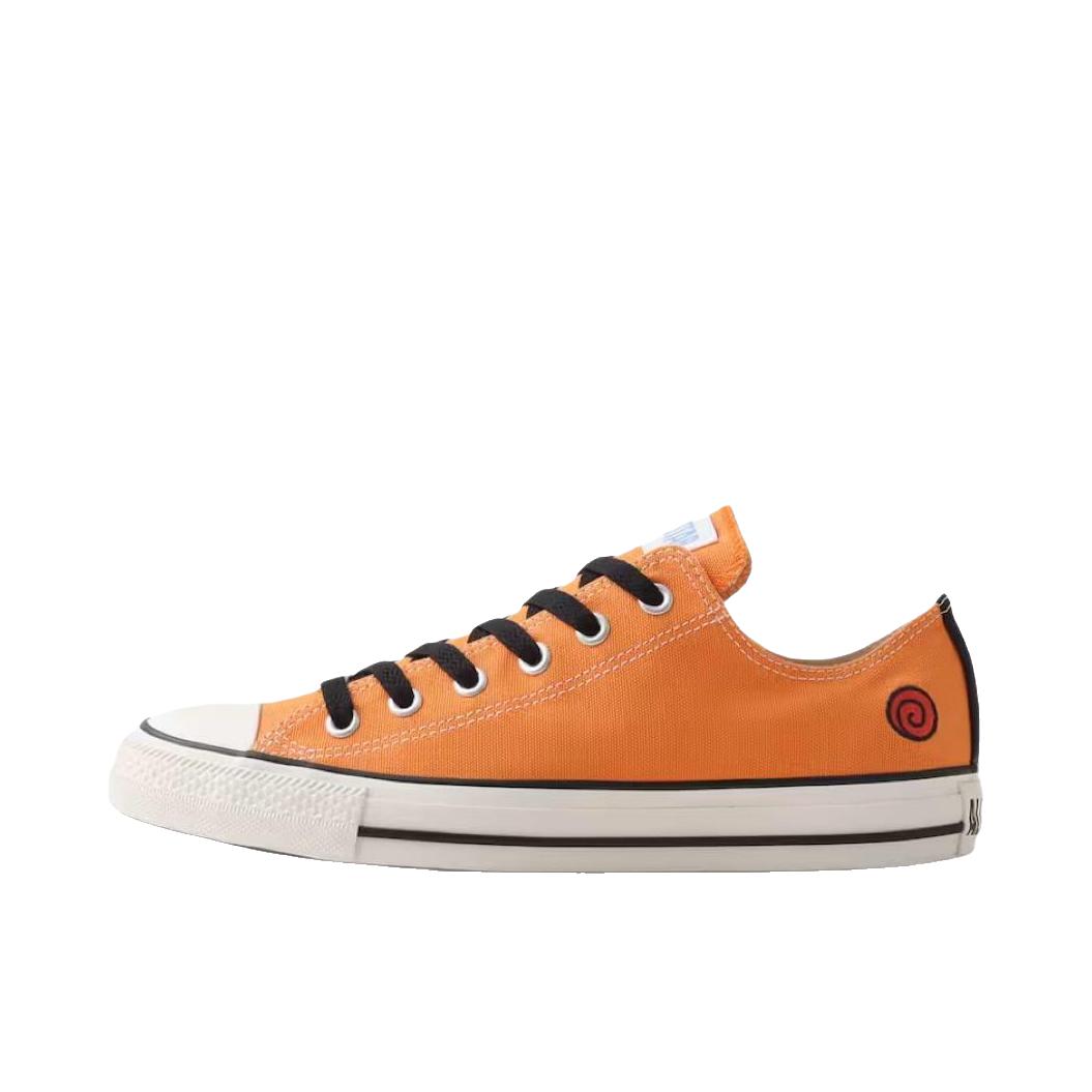推荐商品：Converse/匡威 ALL STAR OX 帆布鞋 圆头系带平跟舒适 NARUTO Shippuden联名/橙色