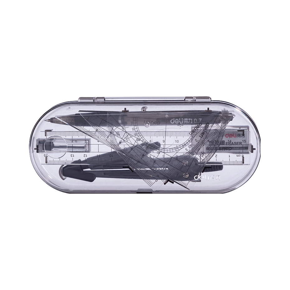 推荐商品：Deli/得力 绘图 圆规套装 9591CS 公制量尺
