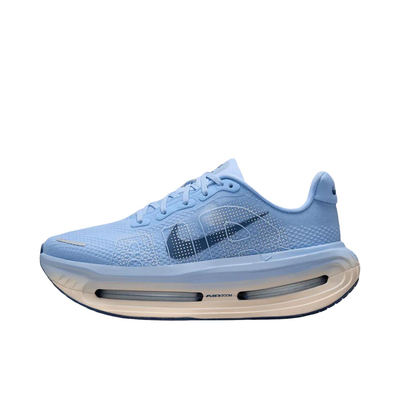 推荐商品：Nike Vomero Premium顶级迈柔 跑鞋 气垫减震轻便透气冬季高效训练回弹支撑 蓝色
