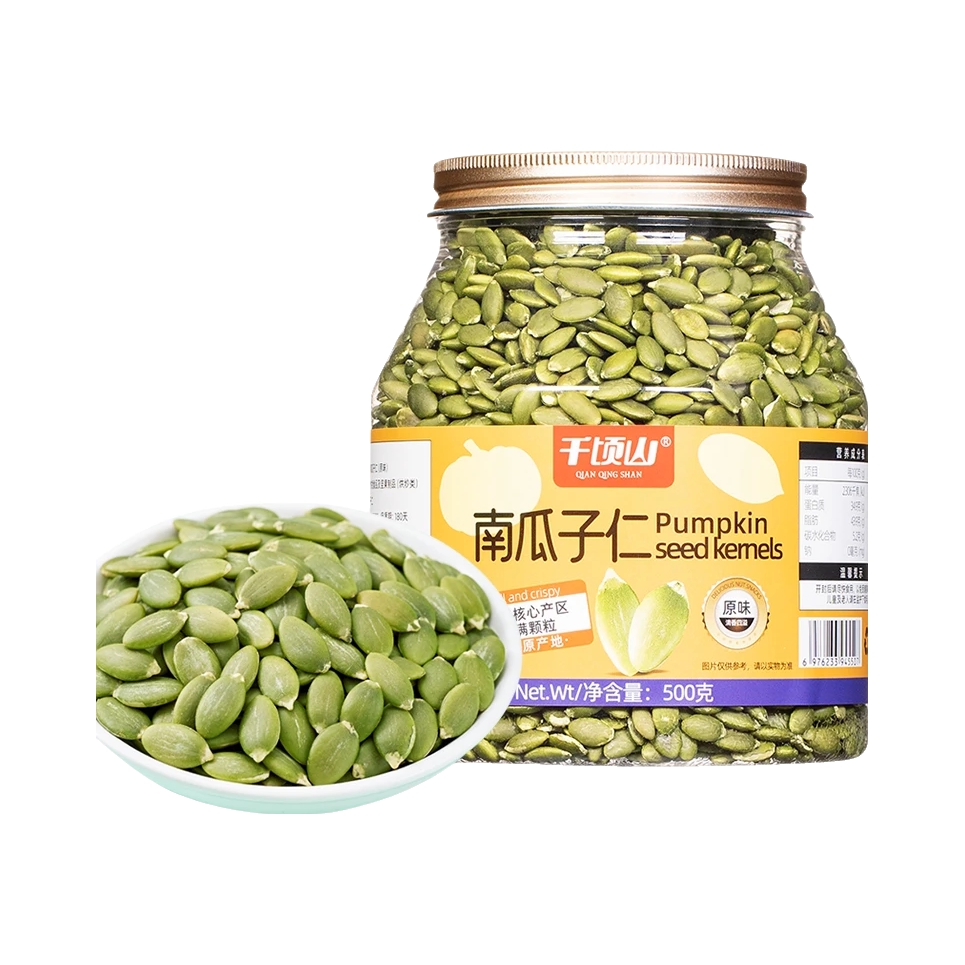 推荐商品：千顷山 原味 500g 南瓜子仁 罐装