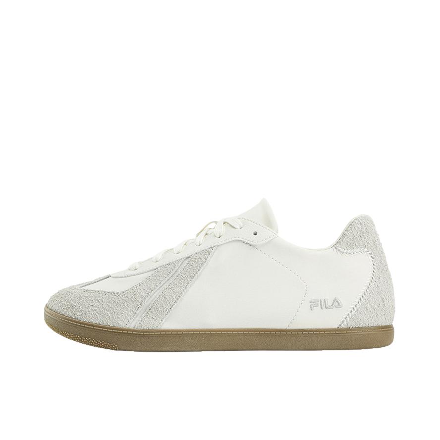 推荐商品：FILA/斐乐 MASTERO 板鞋 简约复古休闲百搭 奶白色/桦树银