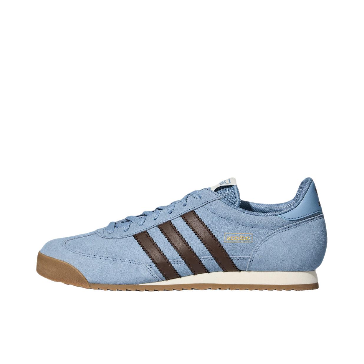 推荐商品：adidas R71 防滑耐磨 减震轻便 舒适 复古 薄底 T头鞋 德训鞋 运动休闲鞋 质感蓝/棕色/树脂黄