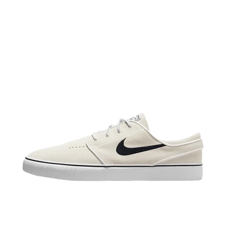 推荐商品：Nike SB Zoom Janoski OG+ 滑板鞋 板鞋 缓震舒适轻便防滑耐磨胶底复古时尚潮流 米色/黑色