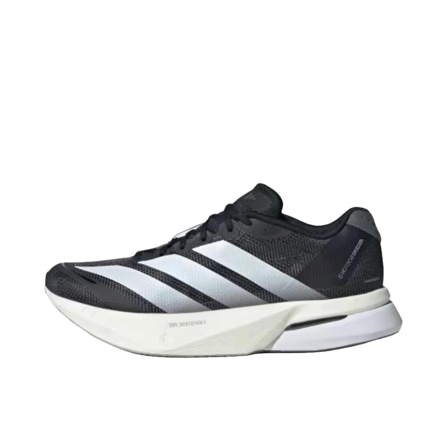 推荐商品：adidas Adizero Boston 13 跑鞋 低帮系带防滑耐磨透气玻纤柱竞训支撑贴合 女款/黑色/白色