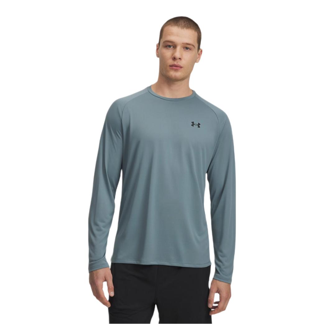 Under Armour Tech 2.0 健身训练速干插内搭肩排汗透气圆领长袖T恤 男女同款 1328496