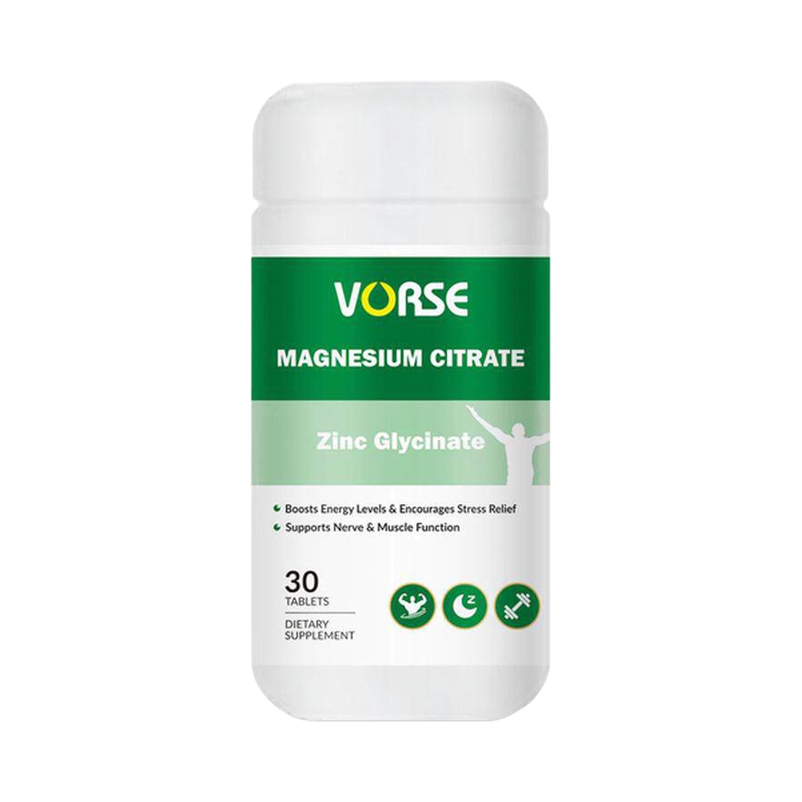 推荐商品：Vorse 甘氨酸锌柠檬酸镁片 瓶装