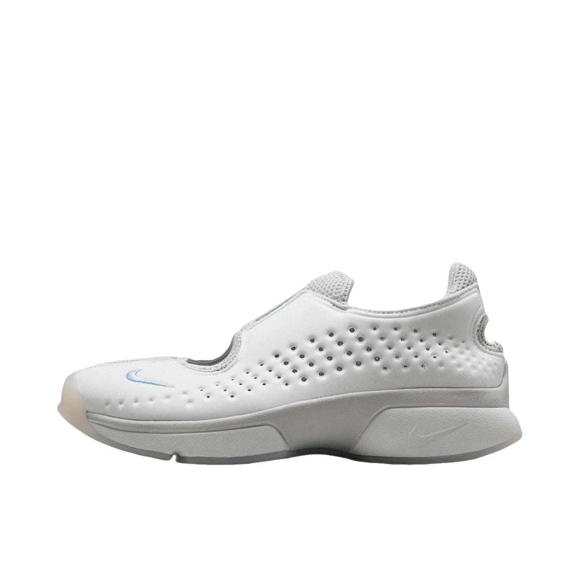 推荐商品：Nike Air Rift 2 运动休闲鞋 复古厚底魔术贴 峰会白/浅银色/冰蓝色