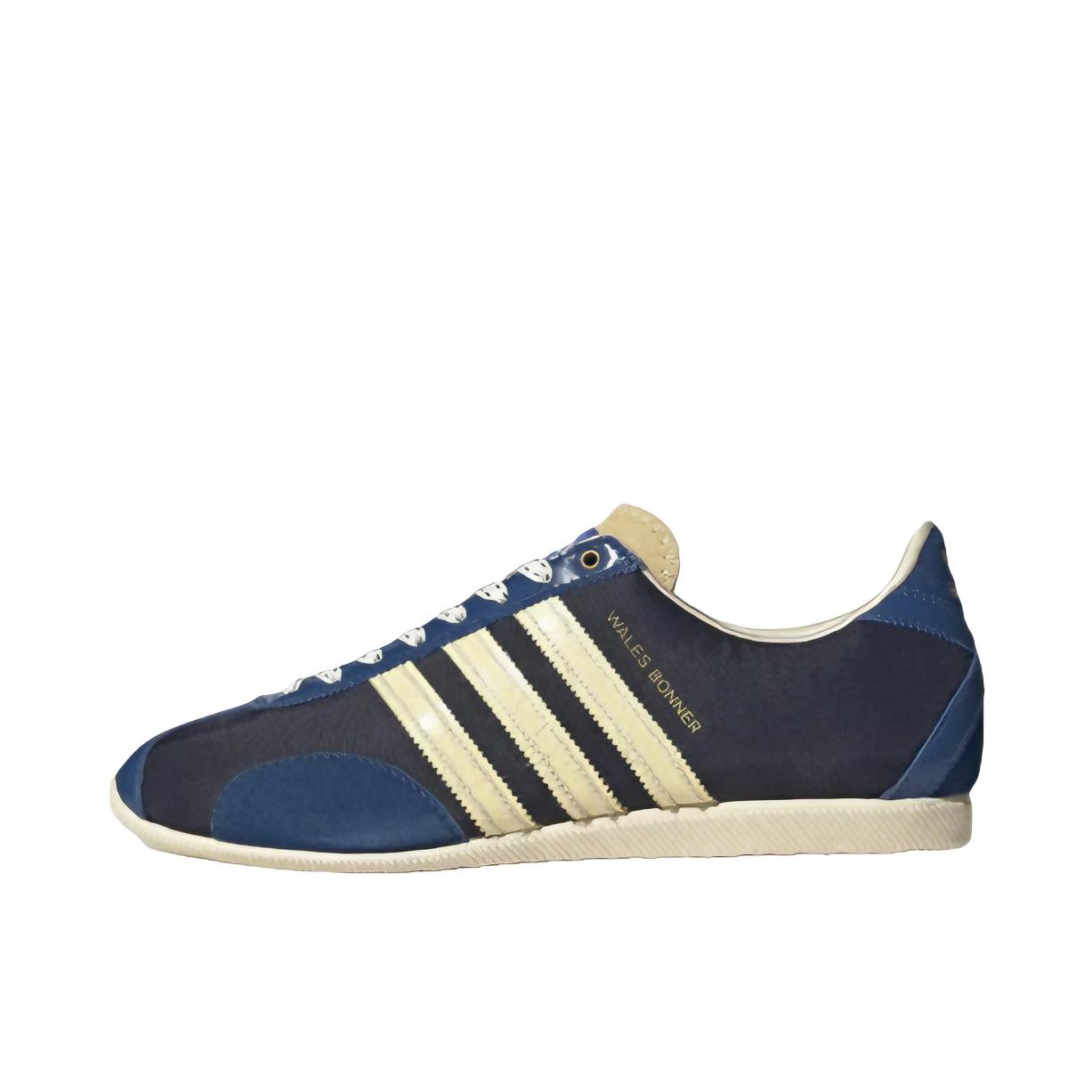 推荐商品：adidas Originals Japan 防滑耐磨 舒适轻便 复古百搭 潮流 T头鞋 薄底鞋 运动休闲鞋 Wales Bonner联名/墨水蓝/深海蓝